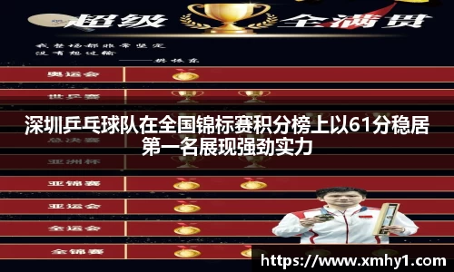 深圳乒乓球队在全国锦标赛积分榜上以61分稳居第一名展现强劲实力